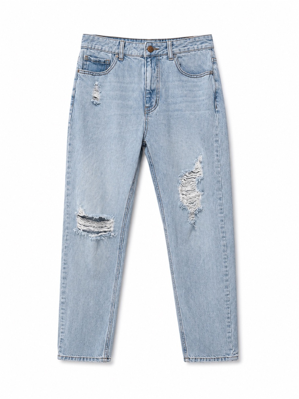 BDG High Rise Distressed Straight Leg Jeans Women’s Size 26 Light Wash